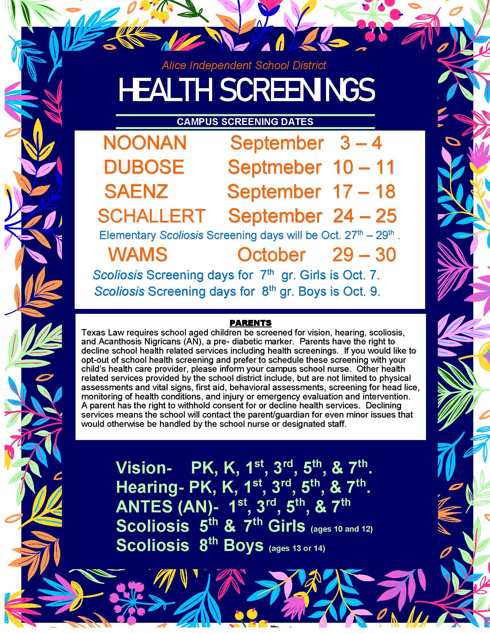 Health Screenings